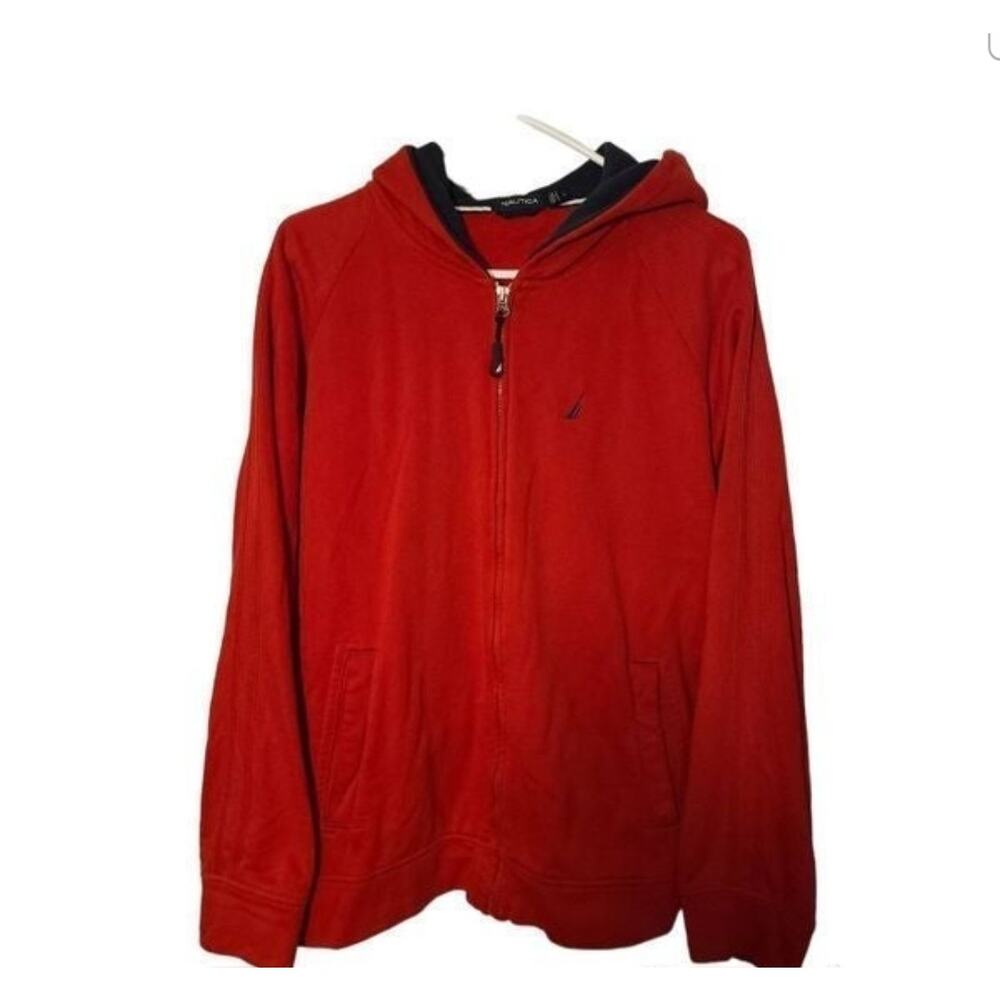Nautica mens zip up and hooded jacket Large